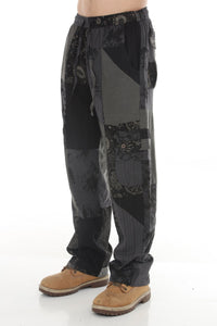 Vintage Patchwork Mens Cargo Pants