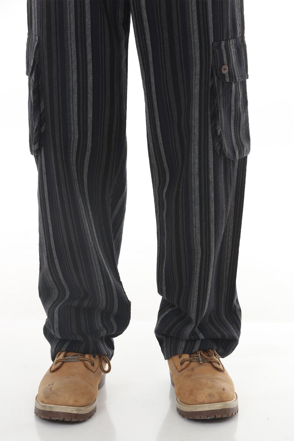 Unisex Striped Cargo Pants