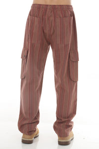 Unisex Striped Cargo Pants