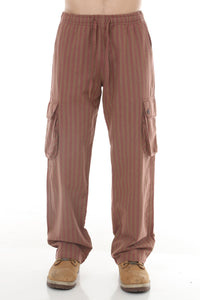 Unisex Striped Cargo Pants