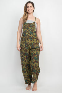 Flower Power Oversized Overalls