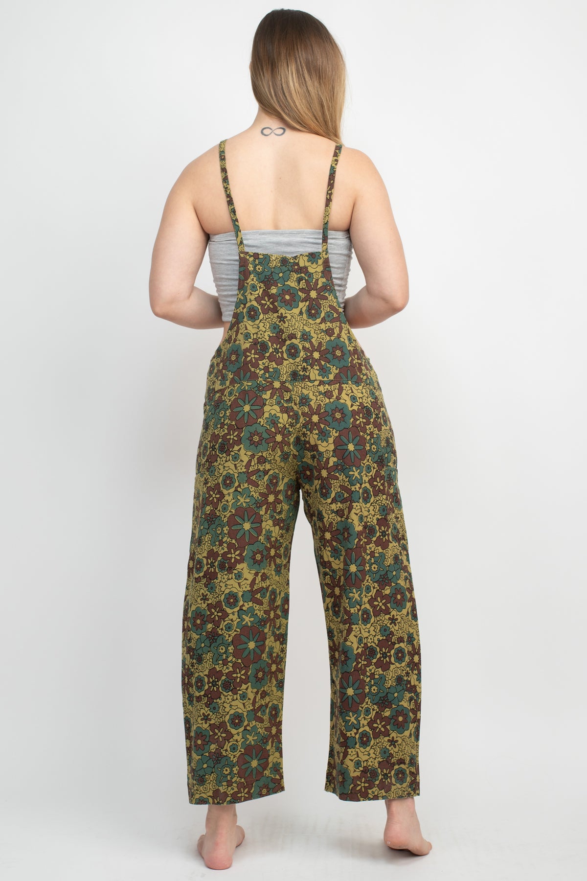 Flower Power Oversized Overalls