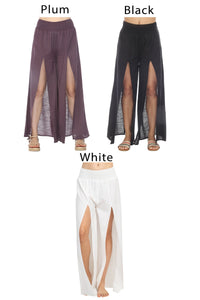 Homespun Split Harem Pants