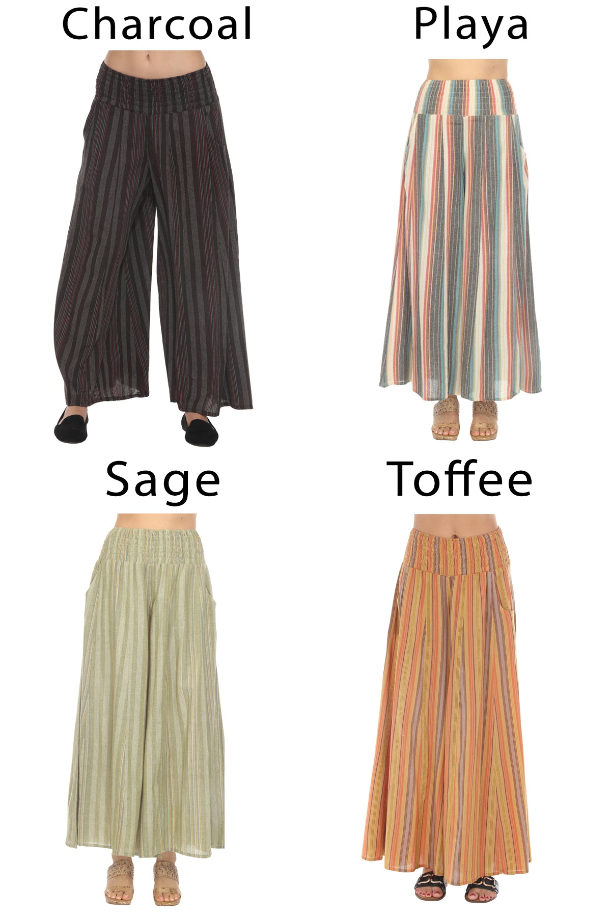 Striped Wide Leg Pants