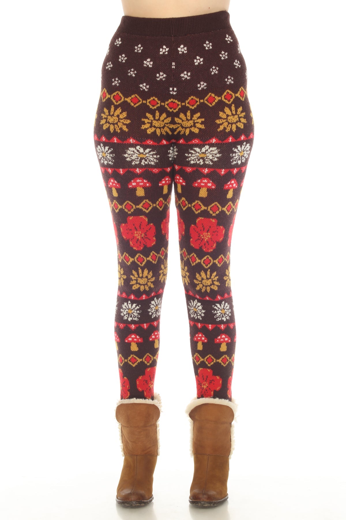 Fair Isle Mushroom Sweater Leggings – Lakhay-Retail
