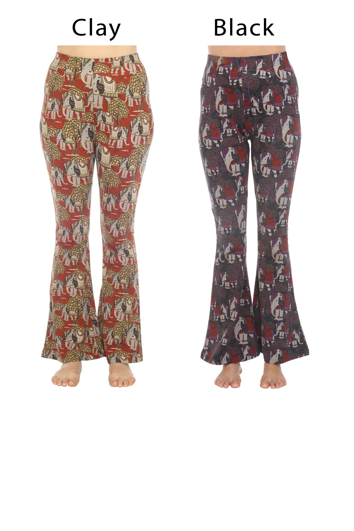 Elephant Print Bellbottom Pants – Lakhay-Retail