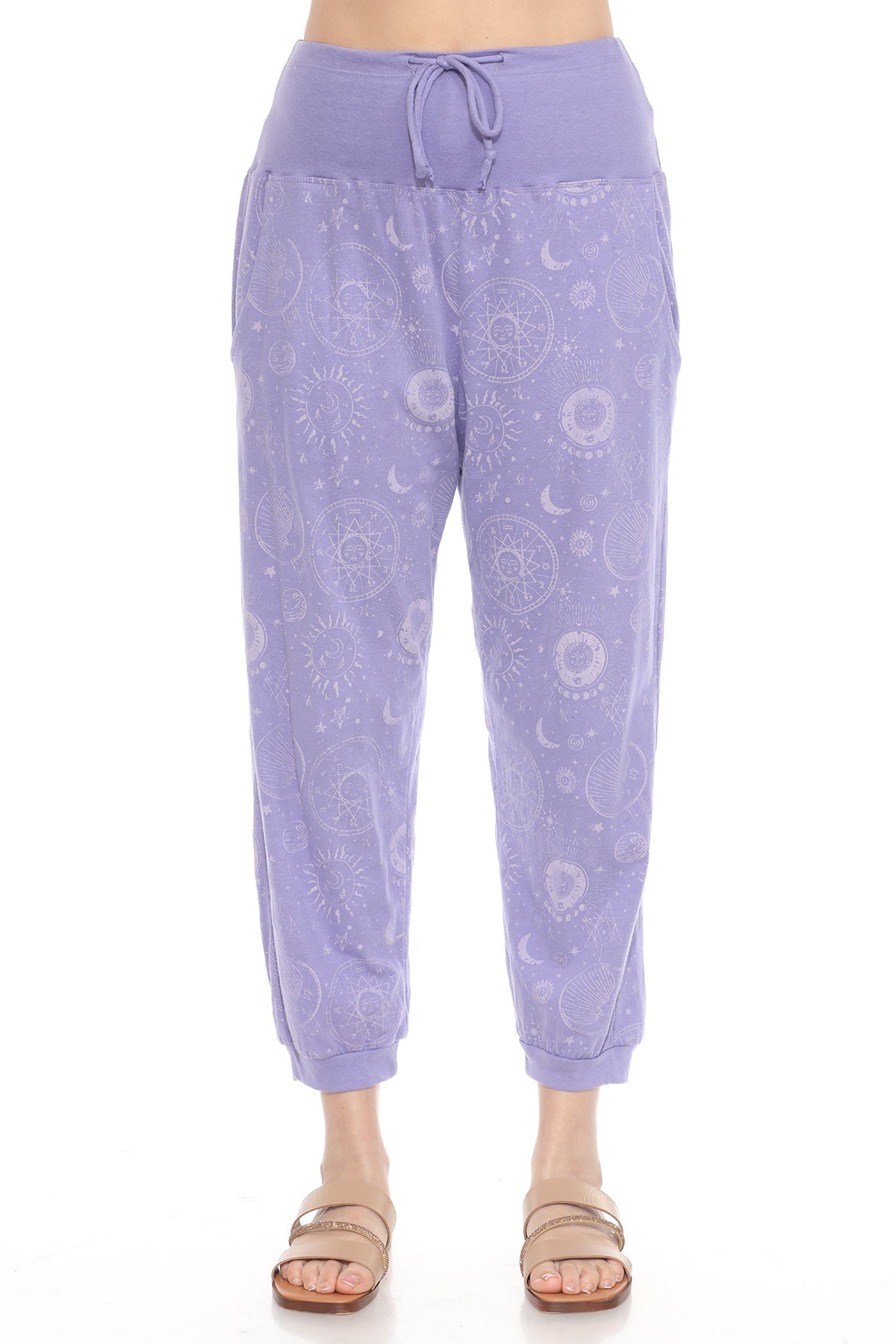 Celestial Cotton Jersey Lounge Pants – Lakhay-Retail display picture 1