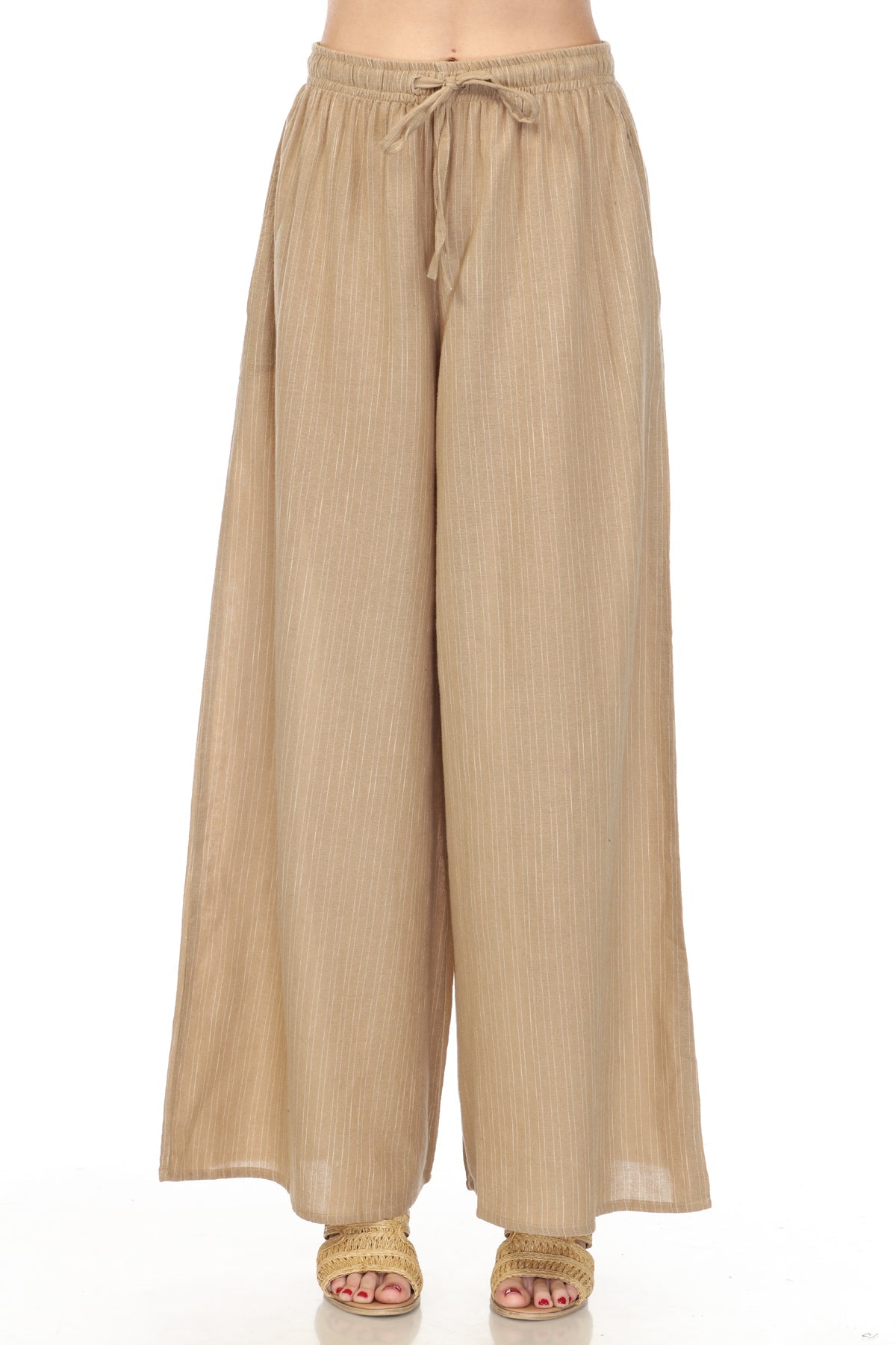 Homespun Stripe Super Wide leg Pants