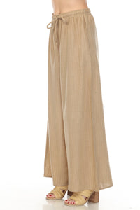 Homespun Stripe Super Wide leg Pants