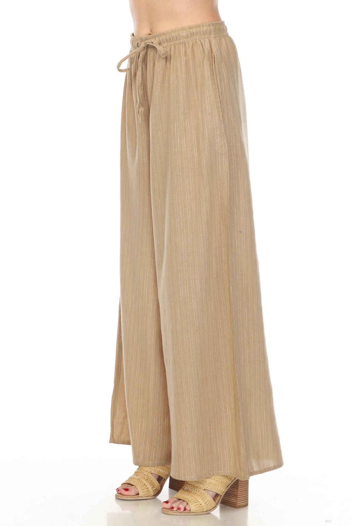 Homespun Stripe Super Wide leg Pants