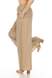 Homespun Stripe Super Wide leg Pants