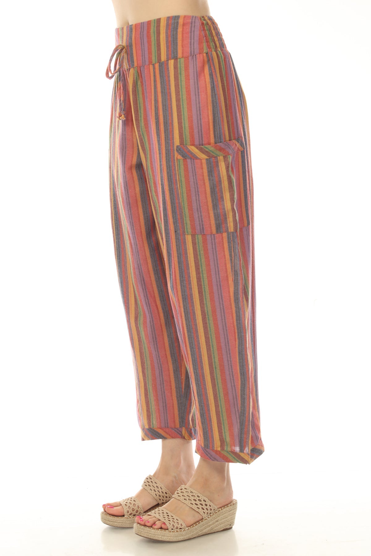 Festival Stripe Harem Pants