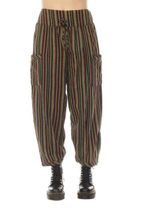 Rasta Stripe Harem Pants
