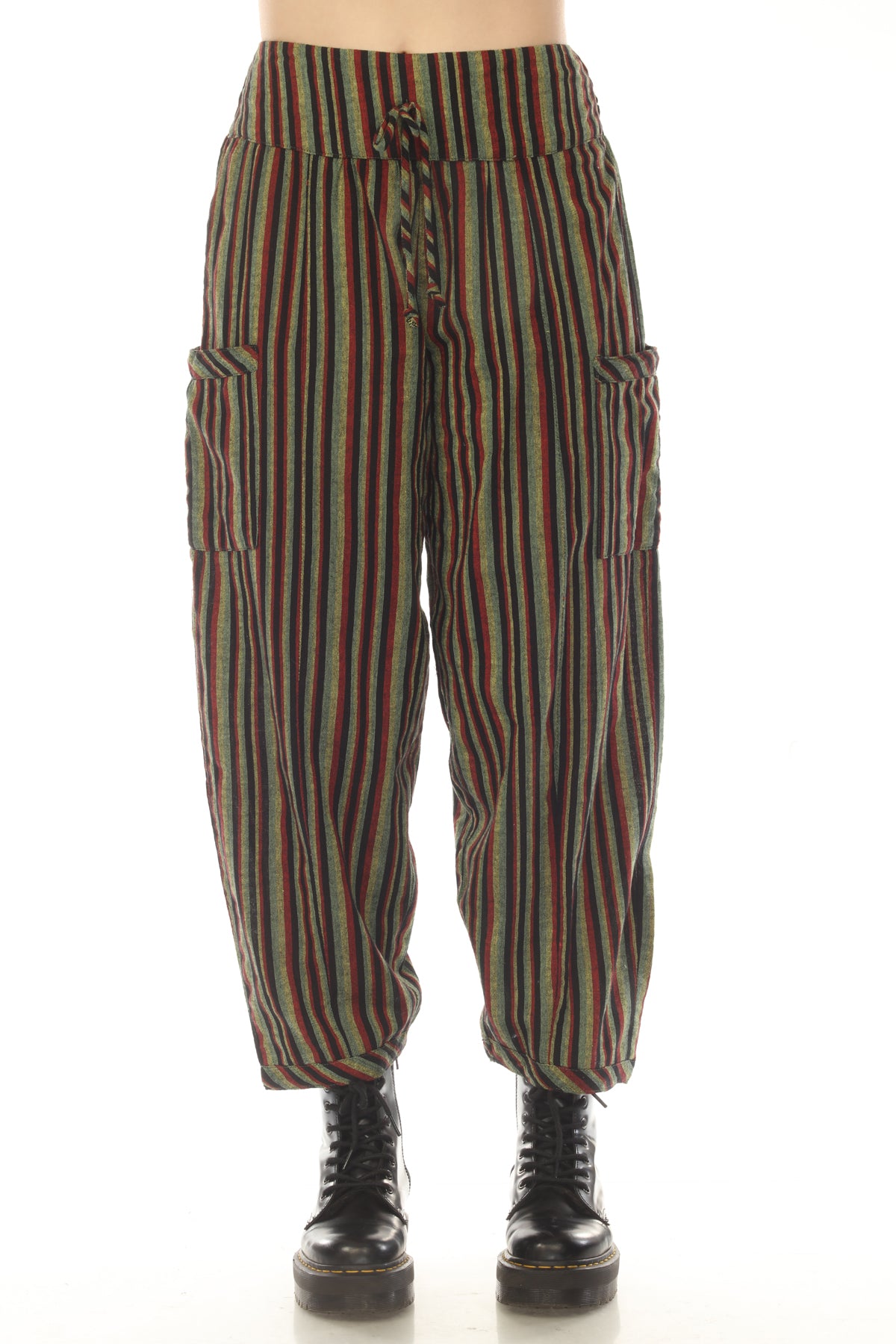 Rasta Stripe Harem Pants