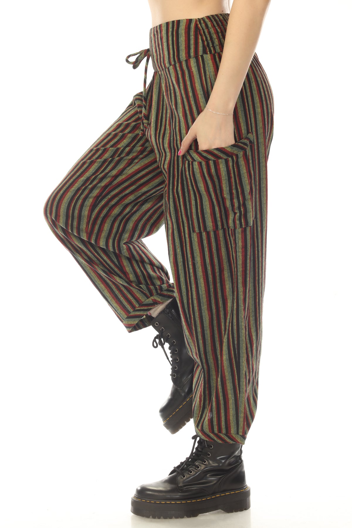 Rasta Stripe Harem Pants