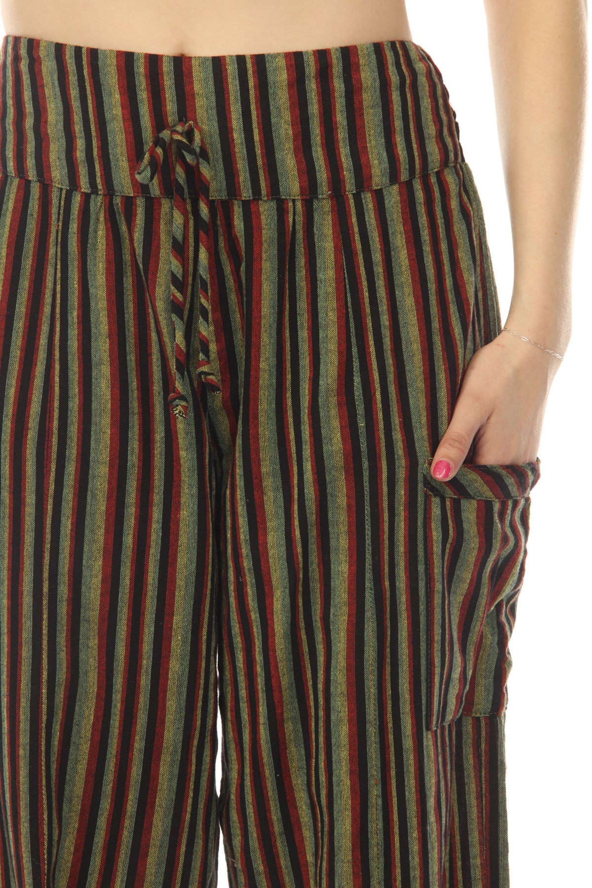 Rasta Stripe Harem Pants