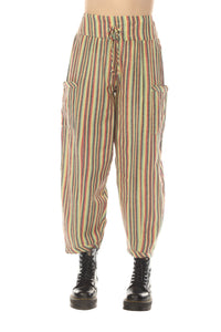 Rasta Stripe Harem Pants