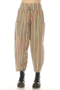 Rasta Stripe Harem Pants