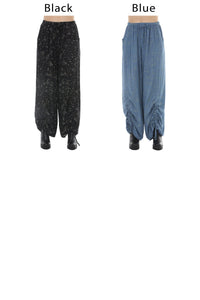 Celestial Flower Drawstring Pants