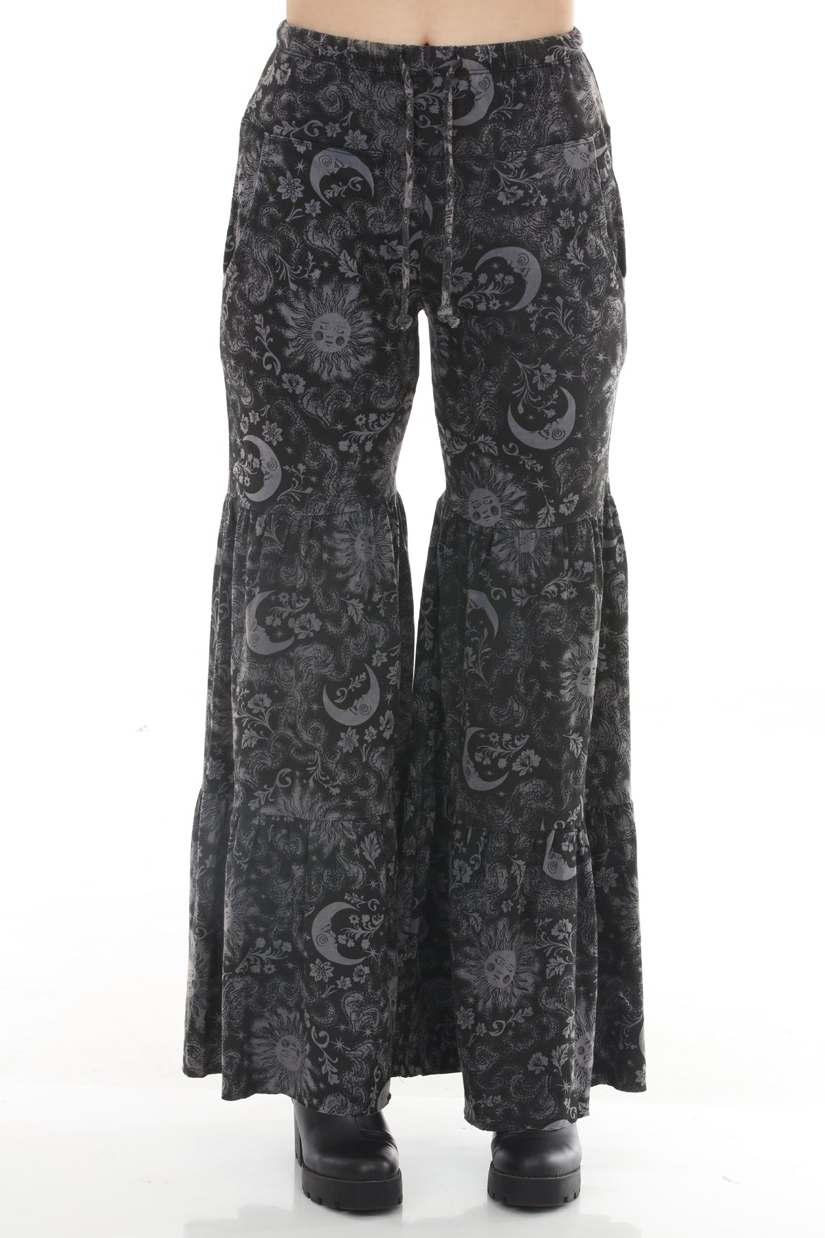 Romantic Celestial Ruffle Pants