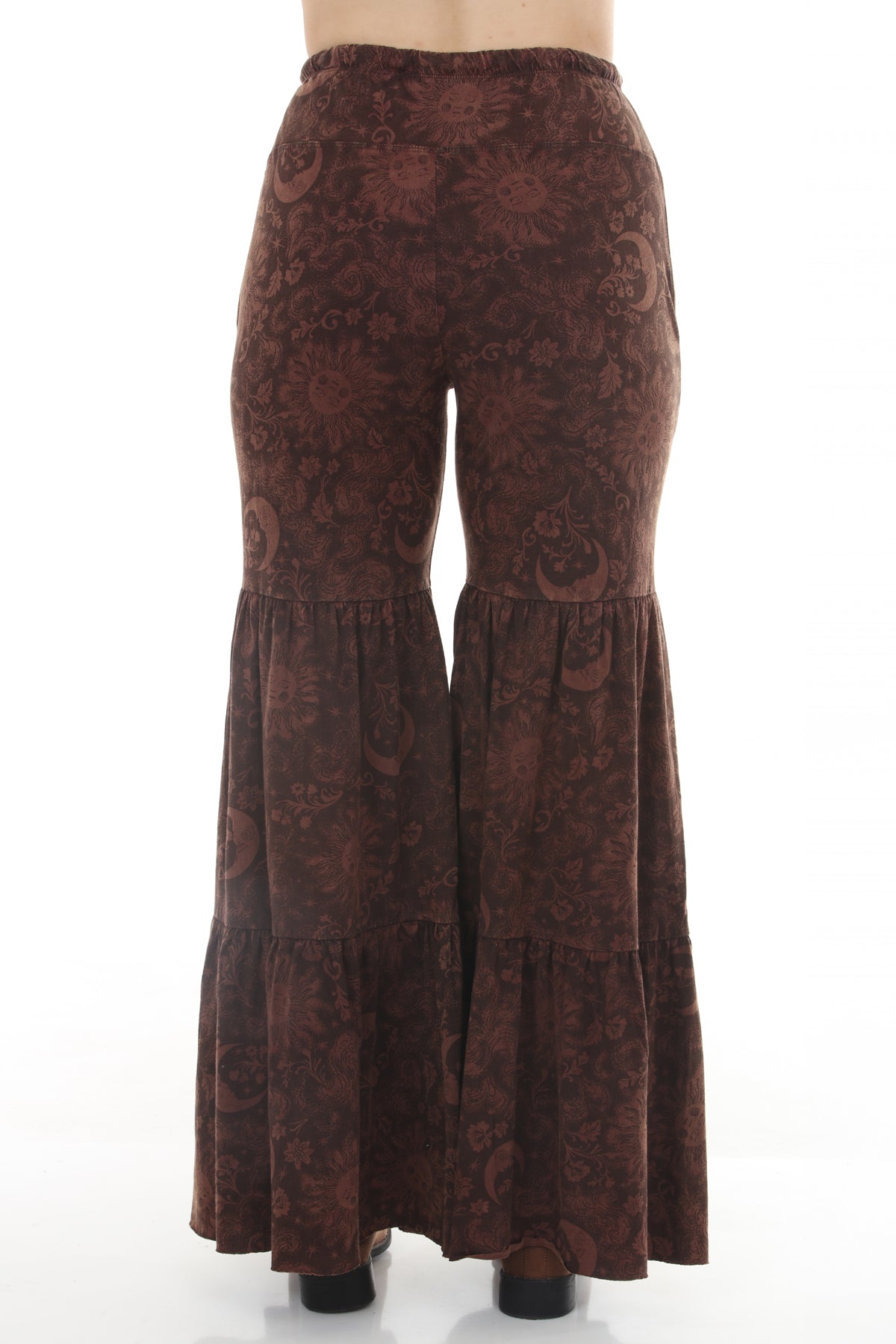 Romantic Celestial Ruffle Pants