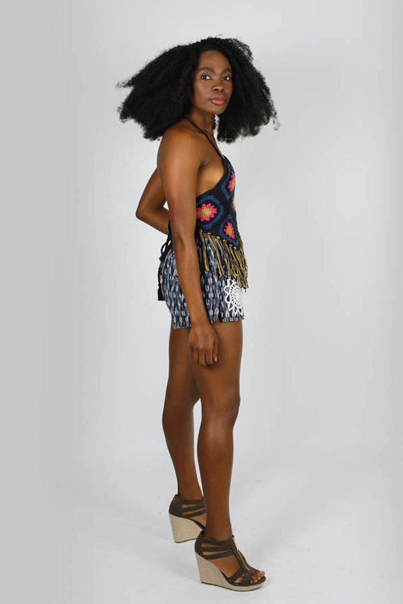 Cotton Crochet Square Top