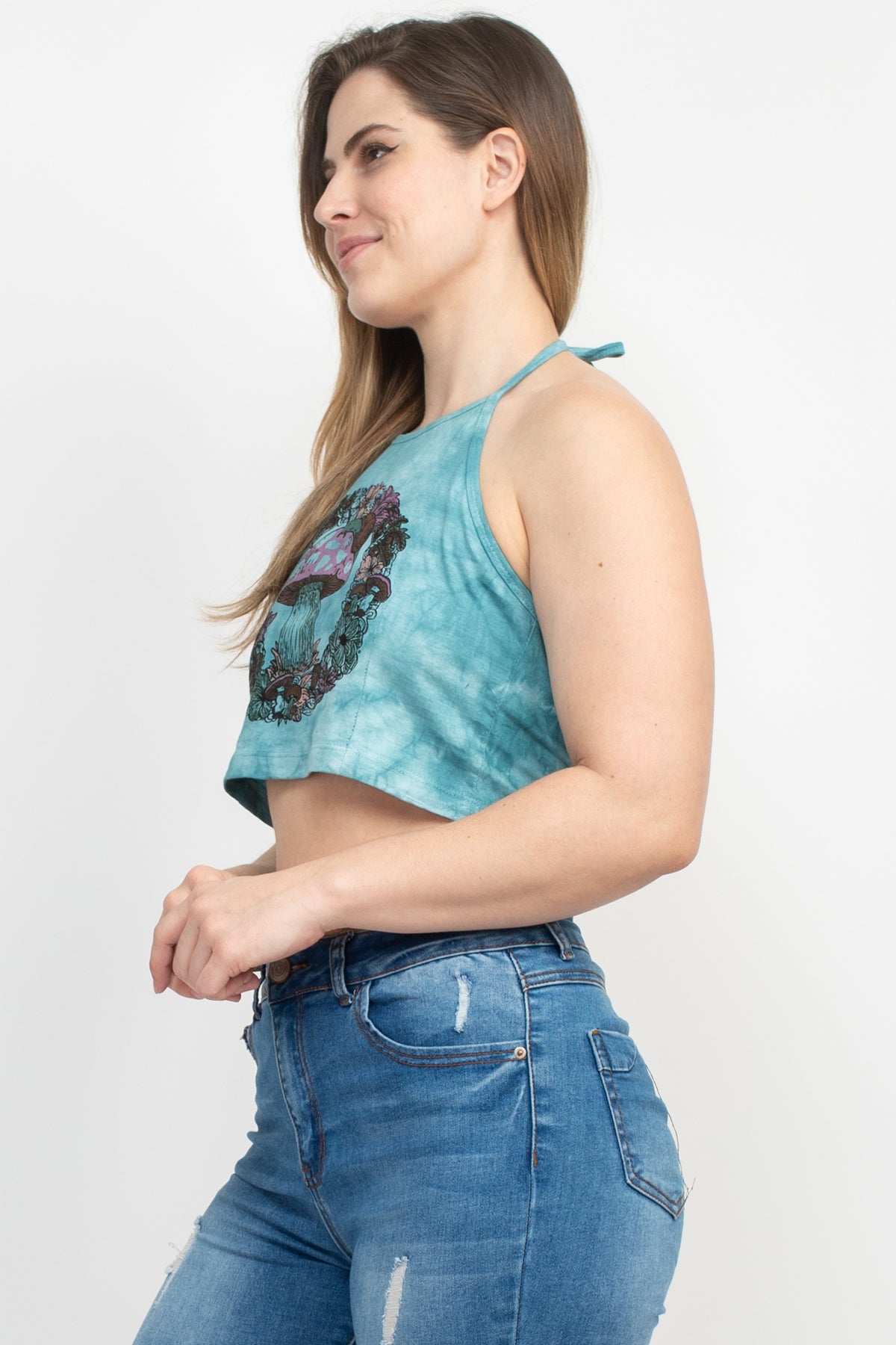 Woodland Mushroom Halter Top