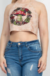 Woodland Mushroom Halter Top