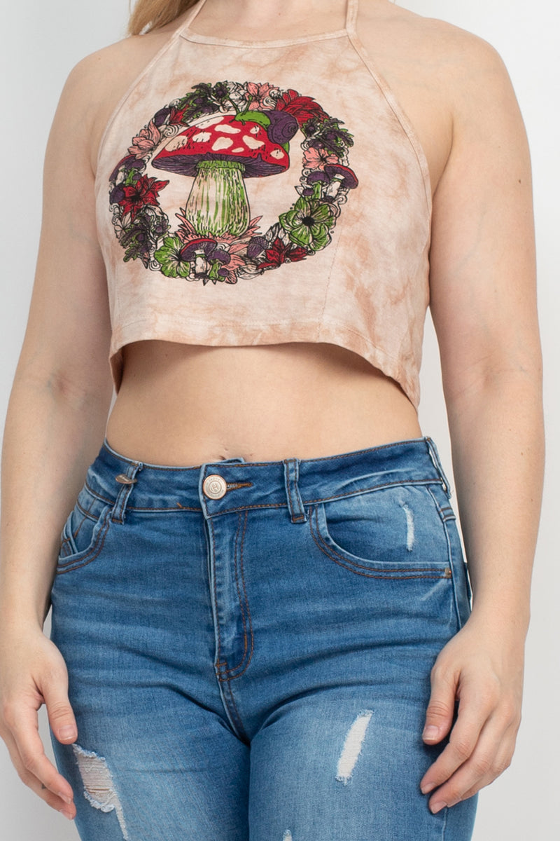 Woodland Mushroom Halter Top