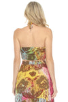 Tiedye Moth Halter Bandeau Top