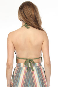 Santa Cruz Fringe Beaded Crochet Top