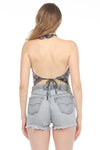 Fringe Paisley Halter Top