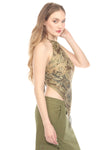 Fringe Paisley Halter Top