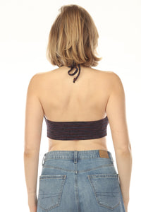 Corset Laced Knit Halter Top