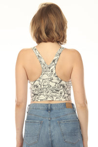 Wild Mushroom Ruched Bra Top
