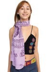 Crystals Printed Soft Sun Scarf