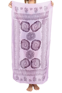 Crystals Printed Soft Sun Scarf