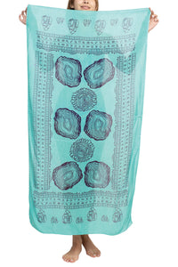 Crystals Printed Soft Sun Scarf