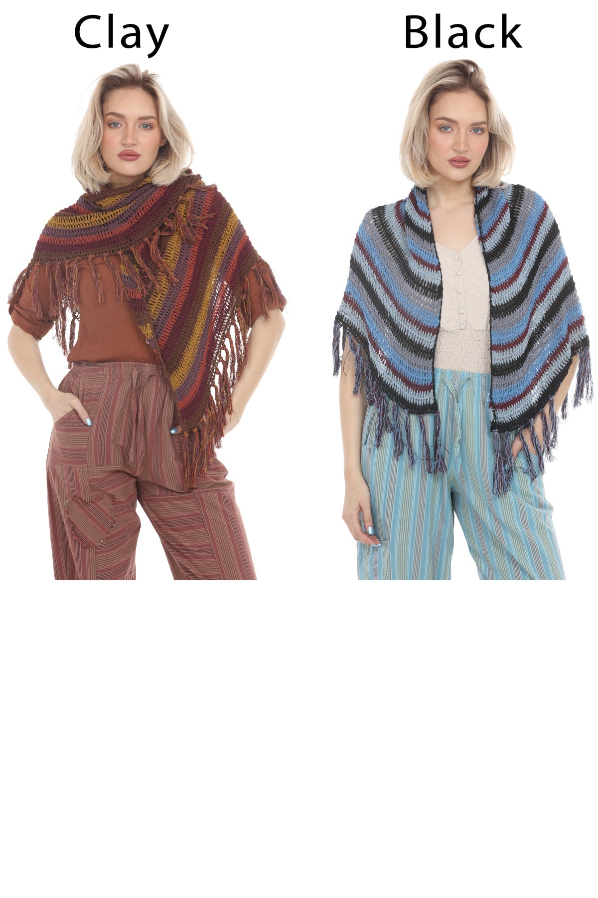 Cali Cotton Crochet Shawl Scarf