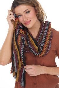 Cotton Crochet Lightweight Scarf