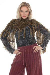 Stevie Fringe Chunky Knit Scarf