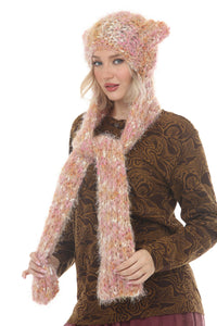 Soft Kitty Hooded Scarf