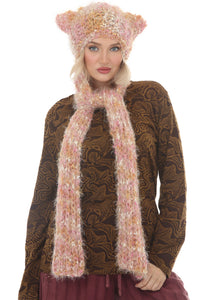 Soft Kitty Hooded Scarf