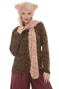 Soft Kitty Hooded Scarf