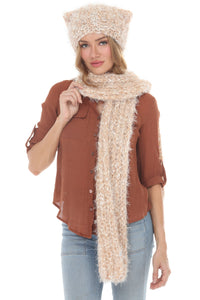 Soft Kitty Hooded Scarf