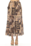 Tropical Patchwork Maxi Skirt