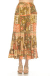 Tropical Patchwork Maxi Skirt