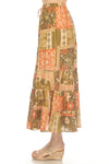 Tropical Patchwork Maxi Skirt