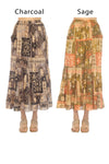 Tropical Patchwork Maxi Skirt