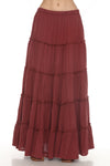 Five Layer Tiered Maxi Skirt